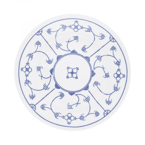 Kahla Blau Saks - Indisch Blau - Stohblumenmuster Speiseteller 23,5 cm