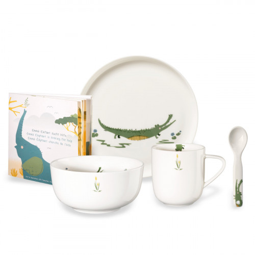 ASA Kids Kindergeschirrset Croco Krokodil 5-tlg.