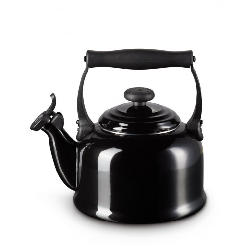 Le Creuset Wasserkessel Wasserkessel Tradition m. Flöte Schwarz 2,10 L