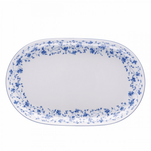 Rosenthal Form 1382 Blaublüten Platte oval 32 cm