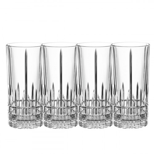 Spiegelau Perfect Serve Collection Longdrink Glas groß Set 4-tlg. 0,35 L