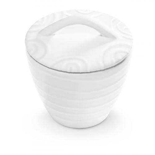 Gmundner Keramik Weißgeflammt Zuckerdose Gourmet d: 9 cm / h: 10,5 cm