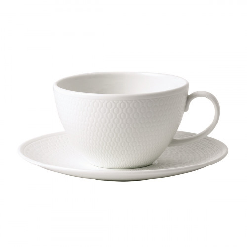 Wedgwood Gio weiß Teetasse 0,26 L mit Untertasse 2-tlg.