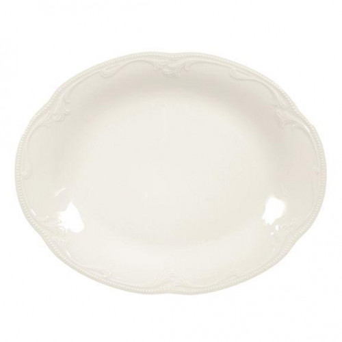 Seltmann Weiden Rubin Cream Platte oval 31,5 x 24,5 cm