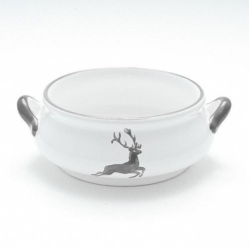 Gmundner Keramik Grauer Hirsch Suppenschale 0,37 L / h: 5,9 cm
