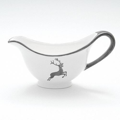 Gmundner Keramik Grauer Hirsch Sauciere Gourmet 0,2 L / h: 10 cm
