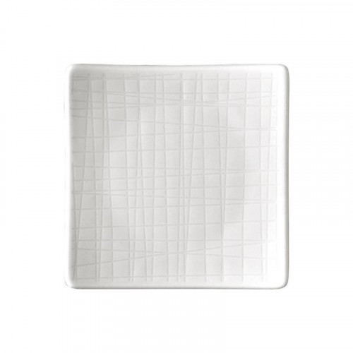 Rosenthal Mesh Weiß Teller quadratisch flach 9 cm