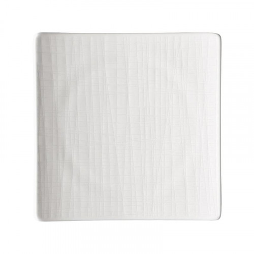 Rosenthal Mesh Weiß Teller quadratisch flach 17 cm