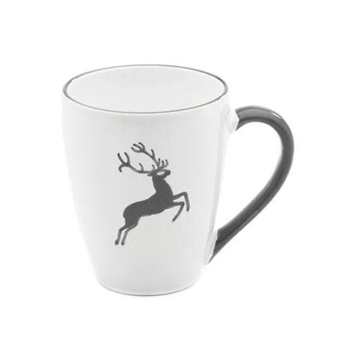 Gmundner Keramik Grauer Hirsch Frühstücksbecher Max 0,3 L / h: 10,5 cm