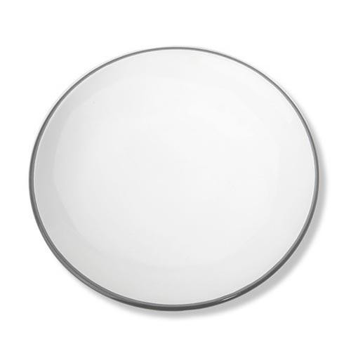 Gmundner Keramik Grauer Rand Dessertteller ohne Fahne Classic 20 cm