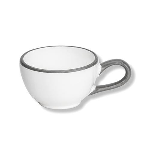 Gmundner Keramik Grauer Rand Mokka-Obertasse Classic 0,06 L