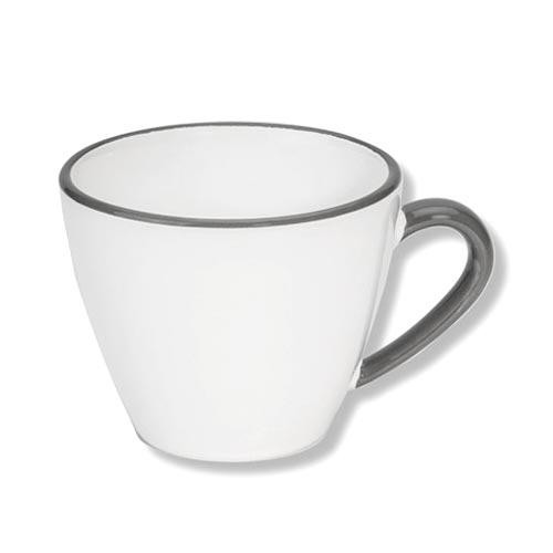 Gmundner Keramik Grauer Rand Kaffee-Obertasse Gourmet 0,2 L