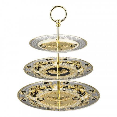 Rosenthal Versace Prestige Gala Etagere 3-tlg. 18-22-27 cm