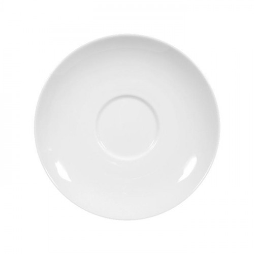 Seltmann Weiden Rondo / Liane Weiß Milchkaffee-/Frühstücks-Untertasse 16 cm