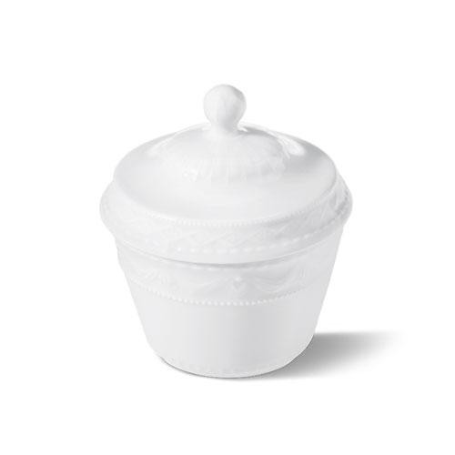 KPM Kurland Weiß Zuckerdose klein 0,13 L