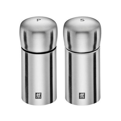 Zwilling Spices - 18/10 Edelstahl matt Salzmühle und Pfeffermühle 2-tlg. d: 5 cm / h: 10 cm