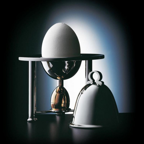 Robbe & Berking Tafelgeräte 925 Sterling Silber Eierbecher mit Salzstreuer und Cloche