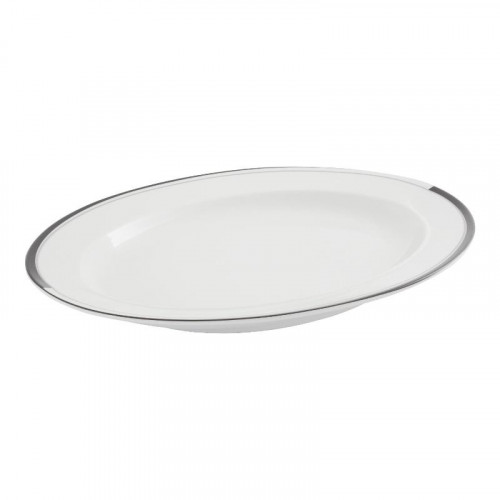 Friesland La Belle Black & White Platte oval 32x24,5 cm