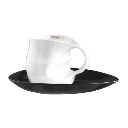 Luigi Colani Porzellan Ab ovo Black & White Kaffeetasse / Cappuccinotasse 2-tlg. 0,23 L