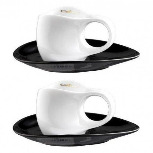 Luigi Colani Porzellan Ab ovo Black & White Espressissimotassen Set 4-tlg. 0,04 L