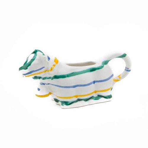 Gmundner Keramik Buntgeflammt Milchgießer Milchkuh 0,16 L / h: 9,2 cm