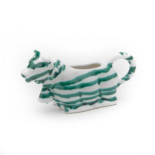 Gmundner Keramik Grüngeflammt Milchgießer Milchkuh 0,16 L / h: 9,2 cm