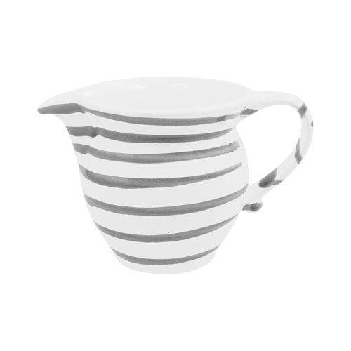 Gmundner Keramik Graugeflammt Milchgießer glatt 0,5 L / h: 10,8 cm