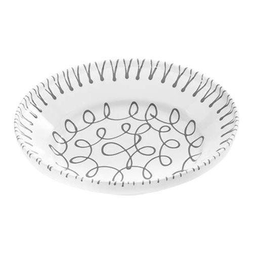 Gmundner Keramik Graugeflammt Reifschüssel ohne Henkel d: 32 cm / h: 7,4 cm