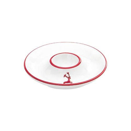 Gmundner Keramik Rubinroter Hirsch Eierbecher glatt d: 12 cm
