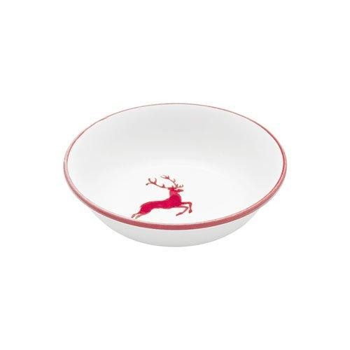 Gmundner Keramik Rubinroter Hirsch Müslischale klein d: 14 cm / h: 4,5 cm / 0,27 L