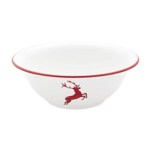 Gmundner Keramik Rubinroter Hirsch Salatschüssel d: 26 cm / 2,0 L