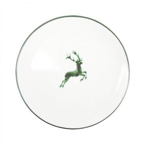 Gmundner Keramik Grüner Hirsch Speiseteller Cup d: 25 cm / h: 2,8 cm