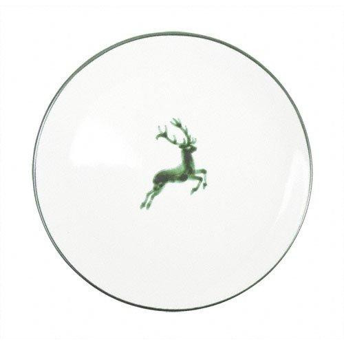 Gmundner Keramik Grüner Hirsch Speiseteller Cup d: 28 cm / h: 2,6 cm