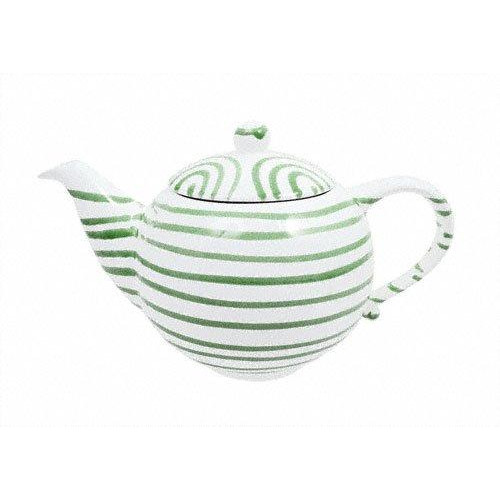 Gmundner Keramik Grüngeflammt Teekanne glatt 1,5 L / h: 16,5 cm
