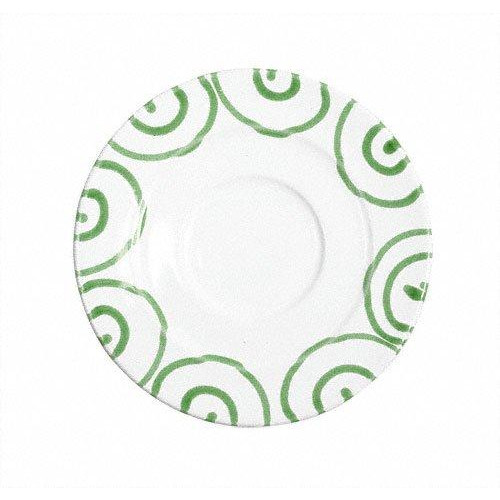 Gmundner Keramik Grüngeflammt Kaffee-Untertasse Gourmet d: 16 cm