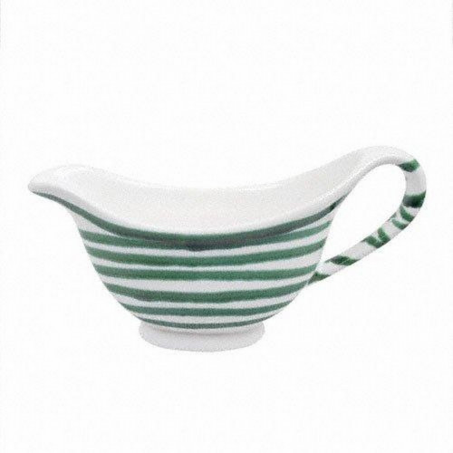 Gmundner Keramik Grüngeflammt Sauciere Gourmet 0,2 L / h: 10 cm