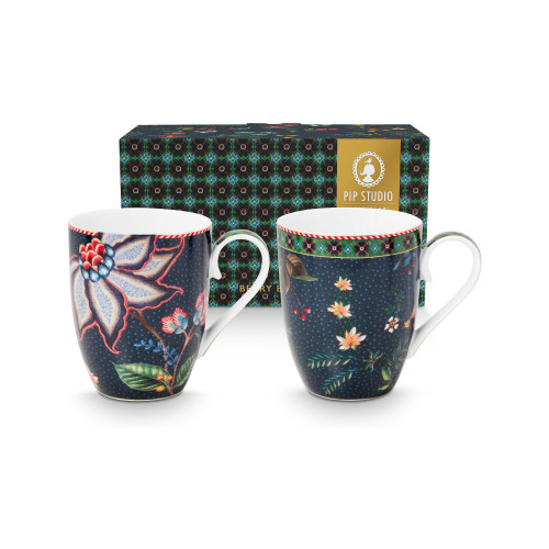 Pip Studio Berry Blues Teetassen Set 2-tlg. im GK 0,36 L