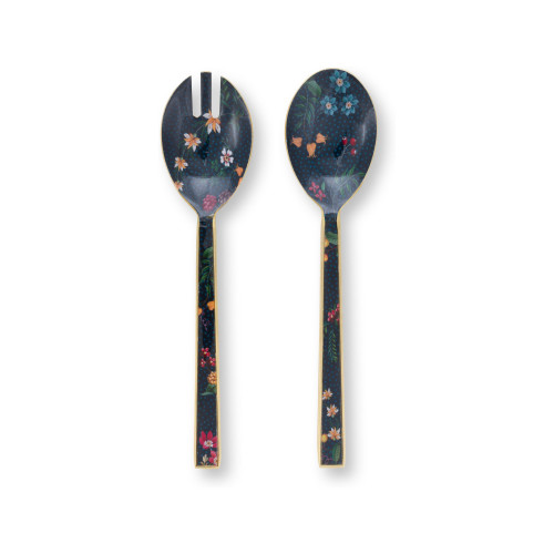 Pip Studio Berry Blues Salatbesteck Emailliert Set 2-tlg.