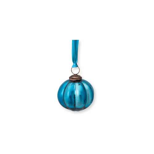 Pip Studio Love Birds Dark Green Weihnachtskugel Glas Blau 7,5 cm