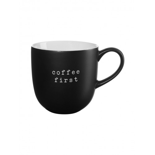 ASA Hey! Becher mit Henkel - Coffee first 0,35 L