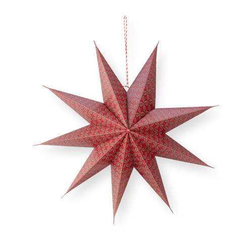 Pip Studio Weihnachtsstern Papier Bustani rot 60 cm