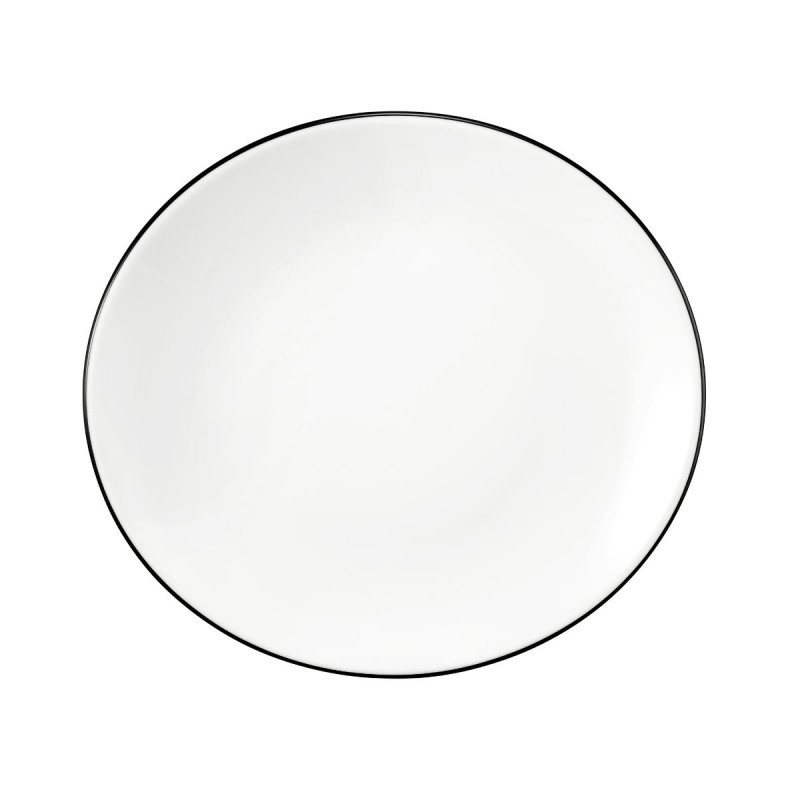 Seltmann Weiden Modern Life Black Line Frühstücksteller oval l: 21 cm