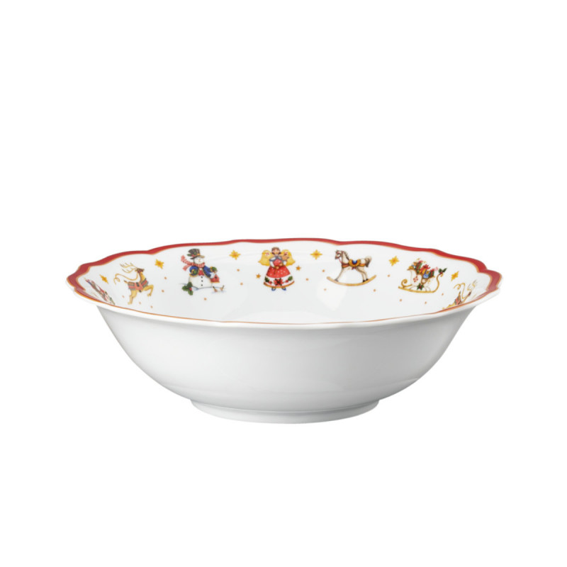 Teller Eckig „Happy Wintertime“ – 36 X 18 Cm, Ideal Für Festliche Anlässe Im Winter