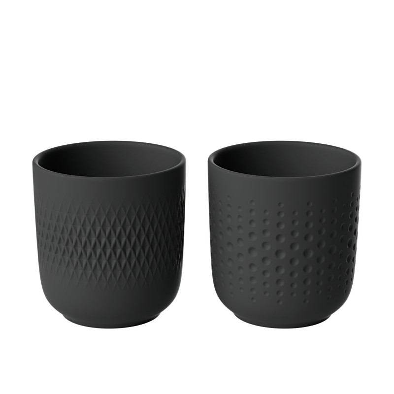 Villeroy & Boch Manufacture Collier Noir Becher Set 2-tlg.