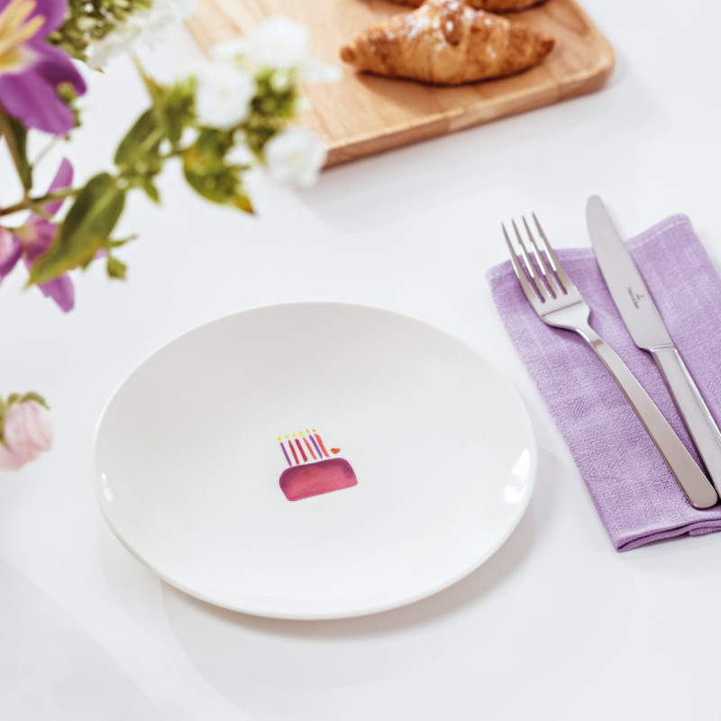 Villeroy & Boch With Love Frühstücksteller 5er Set - 21 Cm Porzellan Teller Bunte Motive