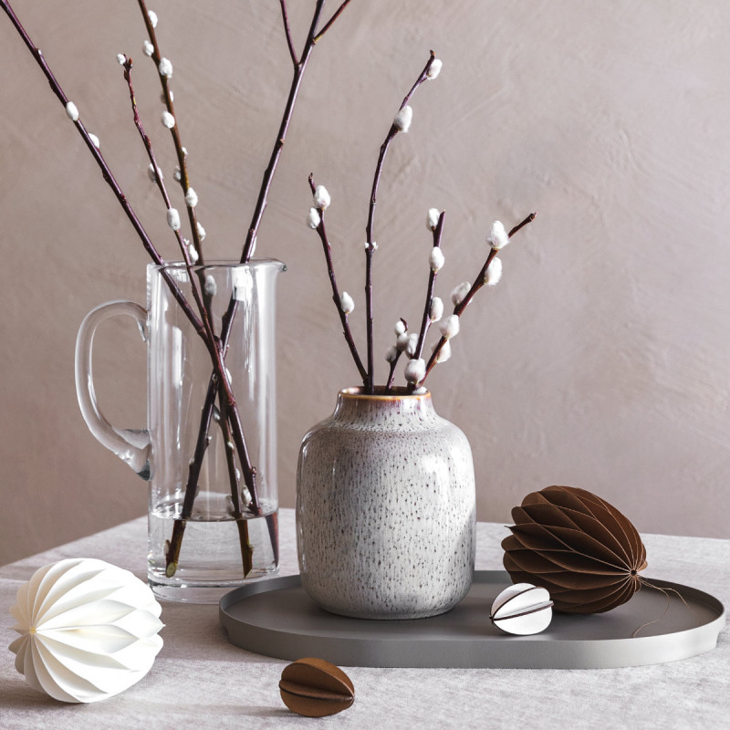 like. by Villeroy & Boch Lave Home Vase Nek beige klein 15,5 cm