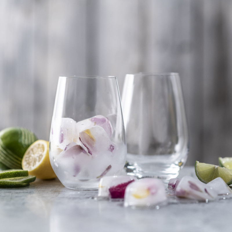 Schott Zwiesel Forté Wine Cups (Set of 4), Stemless Tumbler for Various Types of Wine, Dishwasher Safe Tritan Crystal Glasses, Made in Germany (Item No. 123619