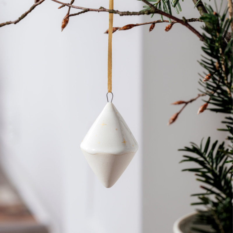 like. by Villeroy & Boch Winter Glow Ornament Doppelkegel 8 cm