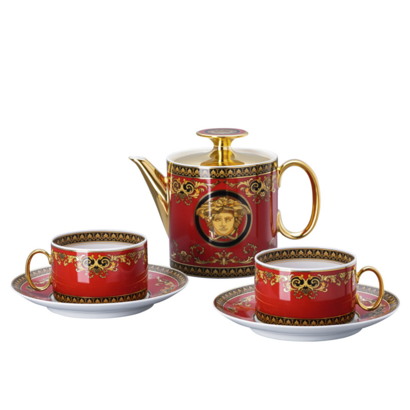 Rosenthal Versace Ikarus Medusa Tea for 2 Set 5tlg.