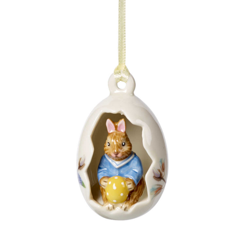 Villeroy & Boch Bunny Tales ornament Max in eierschaal : Villeroy & Boch